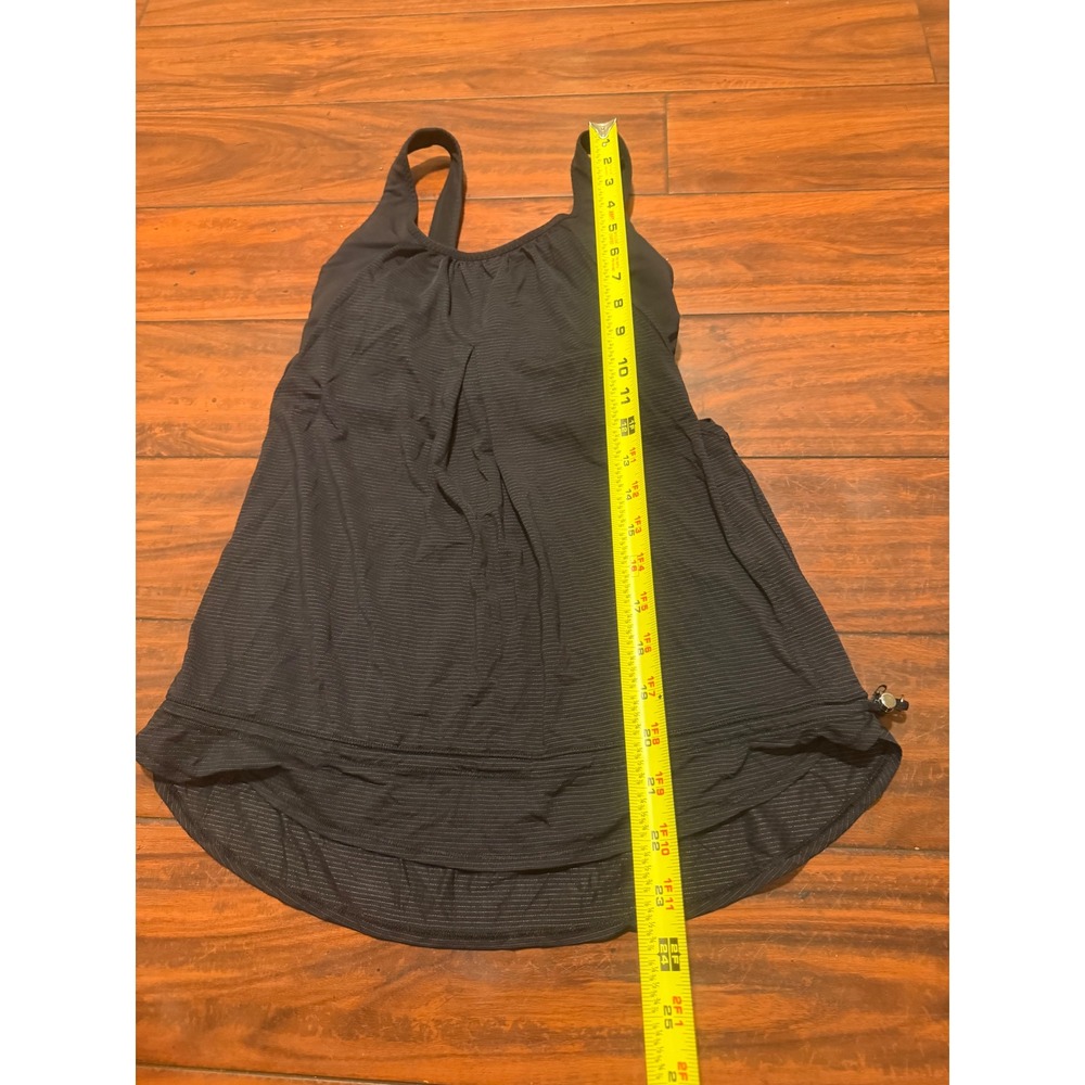 Lululemon Tank Top Black 2-in-1 Built-in Bra Yoga Gym Size 4 - Picture 4 of 6
